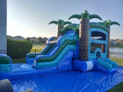 20230923 183211 1707431269 Island Drop W/ Palms BOUNCE HOUSE W/SLIDE WET OR DRY RENTALS