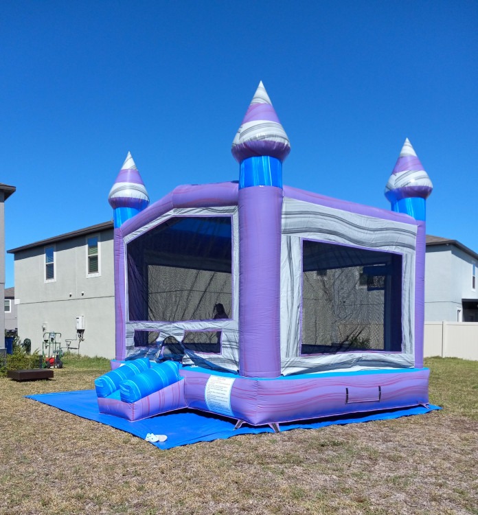 14x14 Purple Bounce House Iturri Rentals LLC Ruskin Florida
