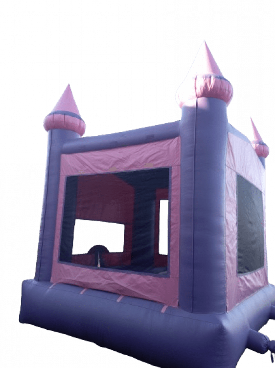 Pink and Purple Castle Bounce House Iturri Rentals LLC Ruskin Florida