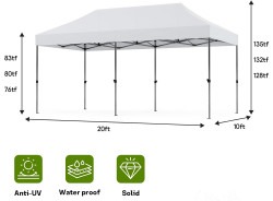 61124mfQD2L. AC SL1500 1706131413 10x20 Pop-up Heavy-Duty Canopy