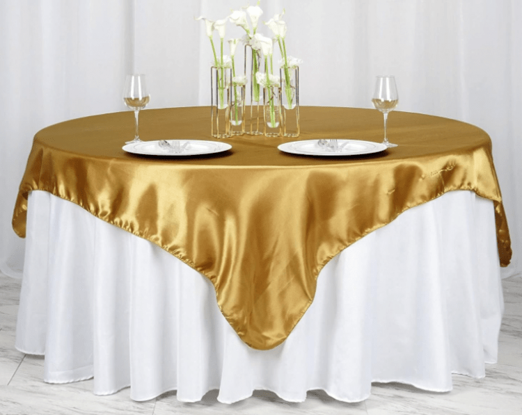 Overlay (72 Inch) Satin Tablecloth Square