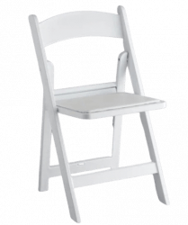 White Padded Garden Chair