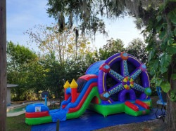 received 359253363725282201 1707414631 Ferris Wheel Inflatable Bounce House W/ Slide Wet or Dry Ren