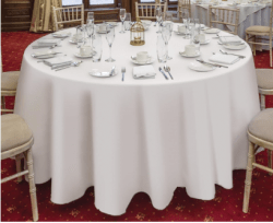 Screenshot202024 01 2920222440 1706585346 White 132inch Round Tablecloth Polyester Tablecloth