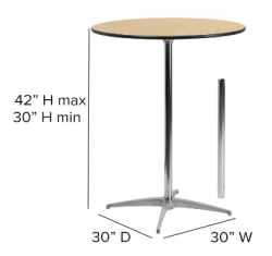 Capture201 1706209089 30'' Round Wood Cocktail Table