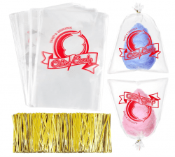 Cotton Candy Bags with Ties