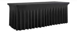 6 WAVY BLACK Spandex